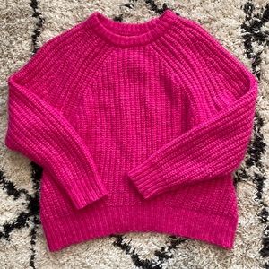 Hot pink knitted sweater